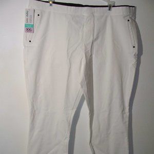 JUNE & DAISY Stretch Elastic Waist Twill Capri BB2
